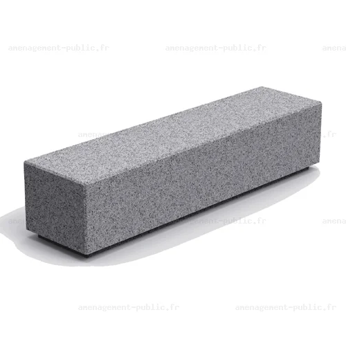 Banc cubique béton